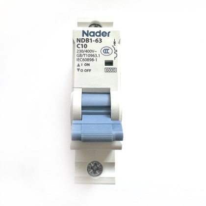 Nader NDB1-63 C10 10A 10 Amp MCB Circuit Breaker Type C